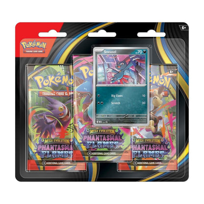 Mega Evolution Phantasmal Flames - 3 Pack Blister (Sneasel/Weavile)