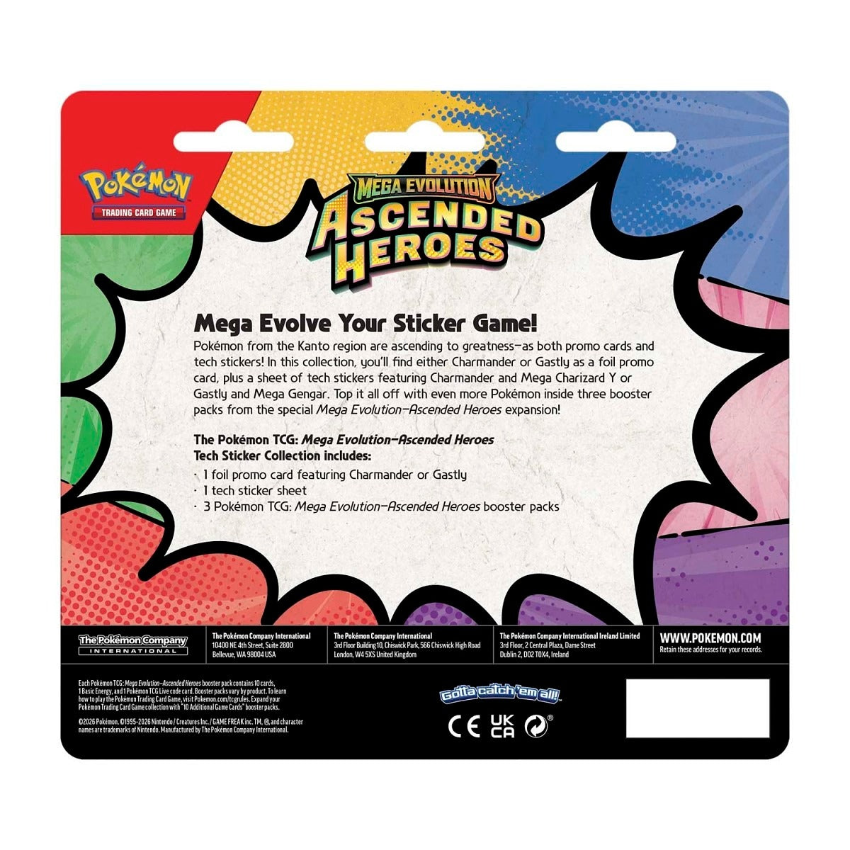 Ascended Heroes - Tech Sticker Collection: Charmander or Gastly